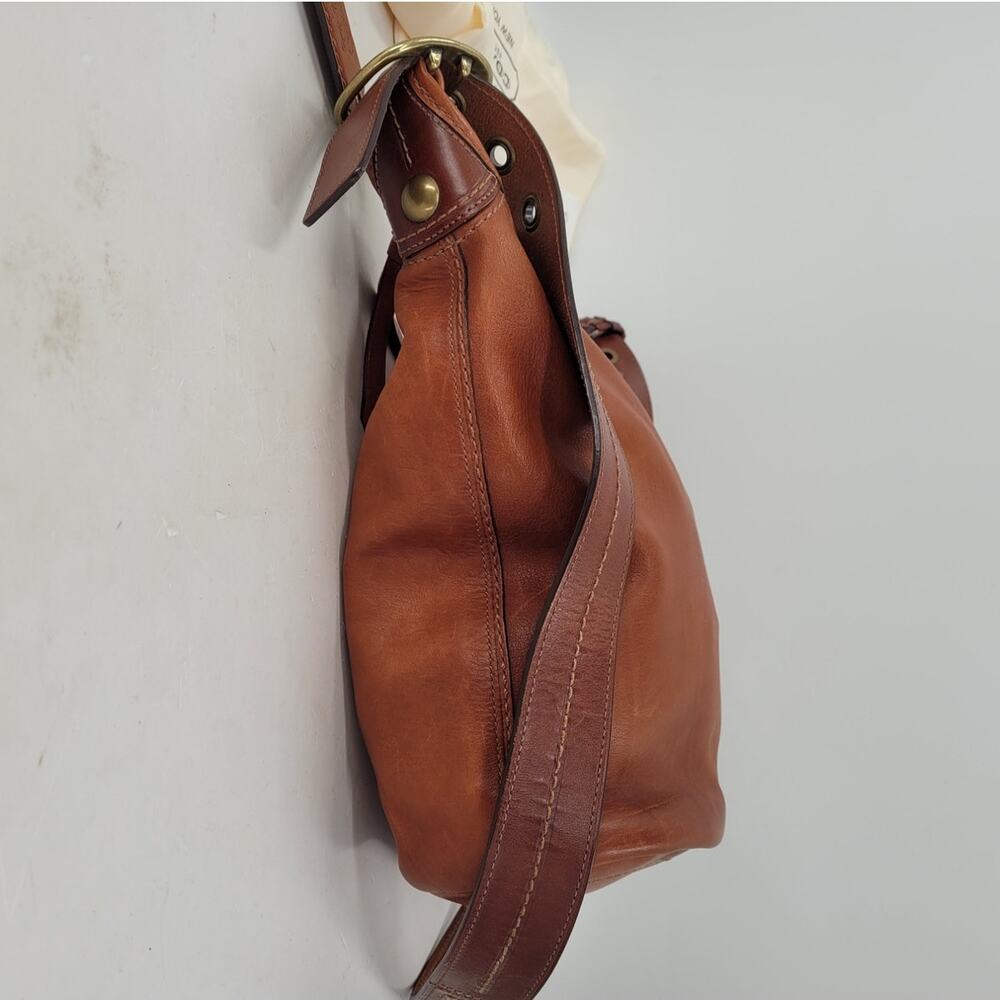 Coach Bleecker Saddle Leather Tattersall Bucket Shoulder Bag 11422 w/Dust Bag - Picture 7 of 15
